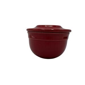 EMILE HENRY Modern Classics Butter Pot in Red Ceramic Clay Heavy